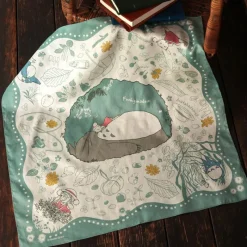 Textile|Maison Ghibli Grand mouchoir Mystérieuse rencontre 53x53 cm - Mon Voisin Totoro