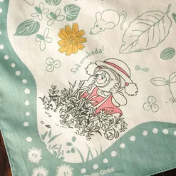 Textile|Maison Ghibli Grand mouchoir Mystérieuse rencontre 53x53 cm - Mon Voisin Totoro