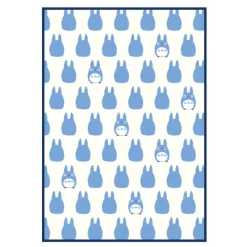 Linge De Maison|Maison Ghibli Grande couverture Silhouette Totoro Bleu 200x140 cm - Mon Voisin Toto