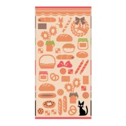 Linge De Maison|Maison Ghibli Grande Serviette Boulangerie de Jiji 60x120 cm - Kiki la petite sorci