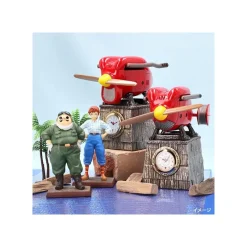 Décoration|Maison Ghibli Horloge Marco Hydravion Version Initiales - Porco Rosso