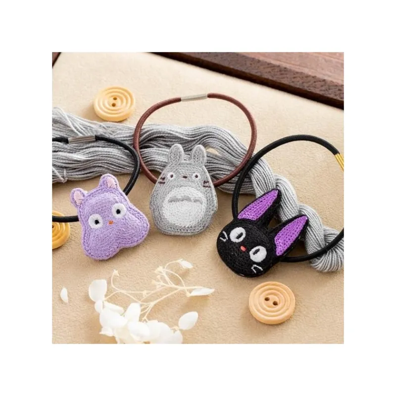 Accessoires|Maison Ghibli Élastique Broderie Totoro Gris - Mon Voisin Totoro