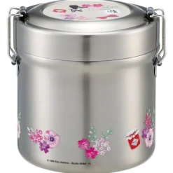 Cuisine Et Table|Maison Ghibli Lunch box Isotherme 230ml 2 étages Bouquet de fleurs - Kiki la petite