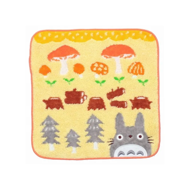 Linge De Maison|Maison Ghibli Mini Serviette Champignons et Bûches 25x25cm - Mon voisin Totoro