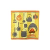 Linge De Maison|Maison Ghibli Mini Serviette Cuisine de Calcifer 25x25 cm - Le Château ambulant