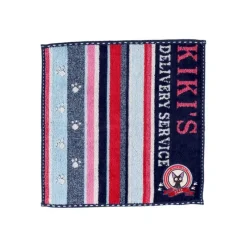 Linge De Maison|Maison Ghibli Mini Serviette Empreintes Pattes Jiji 25x25 cm - Kiki la petite sorci