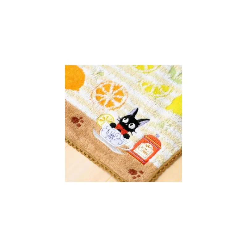 Linge De Maison|Maison Ghibli Mini Serviette jaune L’heure du Goûter 23×23 - Kiki la petite sorcièr