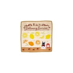 Linge De Maison|Maison Ghibli Mini Serviette jaune L’heure du Goûter 23×23 - Kiki la petite sorcièr