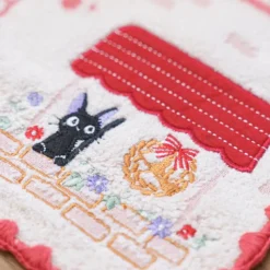 Linge De Maison|Maison Ghibli Mini Serviette Jiji devanture 25x25 cm - Kiki la petite sorcière