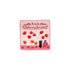 Linge De Maison|Maison Ghibli Mini Serviette rose L’heure du Goûter - Kiki la petite sorcière 23×23