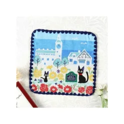 Linge De Maison|Maison Ghibli Mini Serviette Rues de Paris 25x25 cm - Kiki la petite sorcière