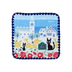 Linge De Maison|Maison Ghibli Mini Serviette Rues de Paris 25x25 cm - Kiki la petite sorcière