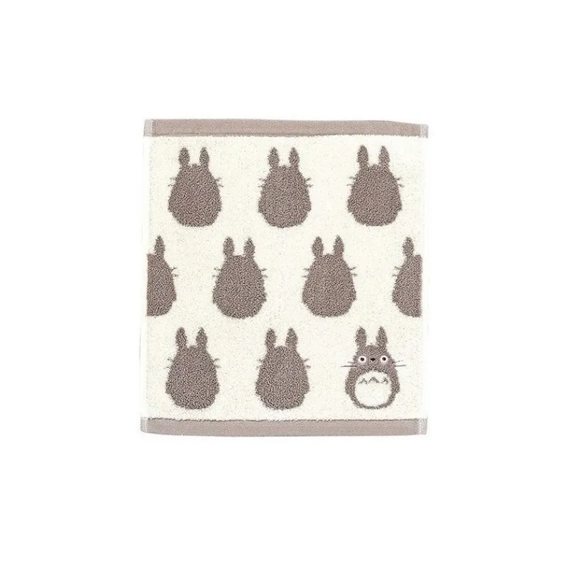 Linge De Maison|Maison Ghibli Mini Serviette Silhouette Totoro Gris 33x36 cm - Mon Voisin Totoro