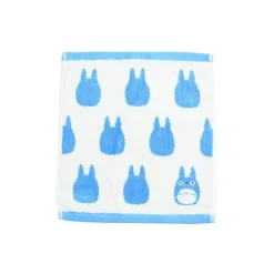 Linge De Maison|Maison Ghibli Mini Serviette Silhouette Totoro Bleu 33x36 cm - Mon Voisin Totoro