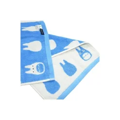 Linge De Maison|Maison Ghibli Mini Serviette Silhouette Totoro Bleu 33x36 cm - Mon Voisin Totoro