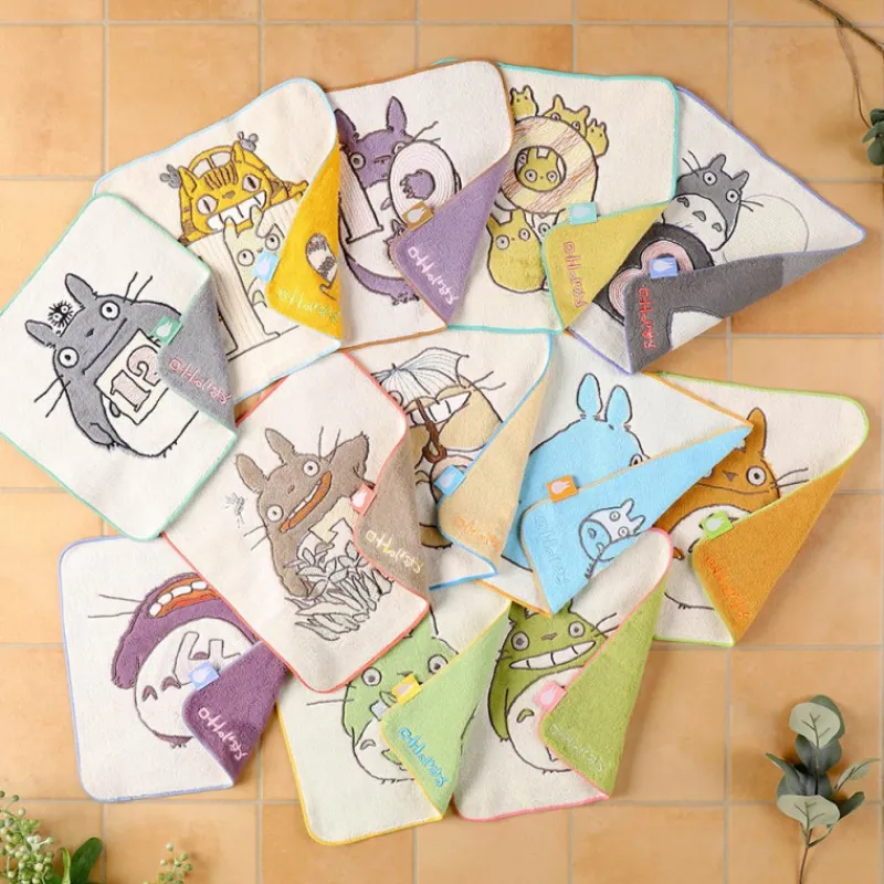 Linge De Maison|Maison Ghibli Mini Serviette Totoro anniversaire 3 25x25 cm - Mon Voisin Totoro