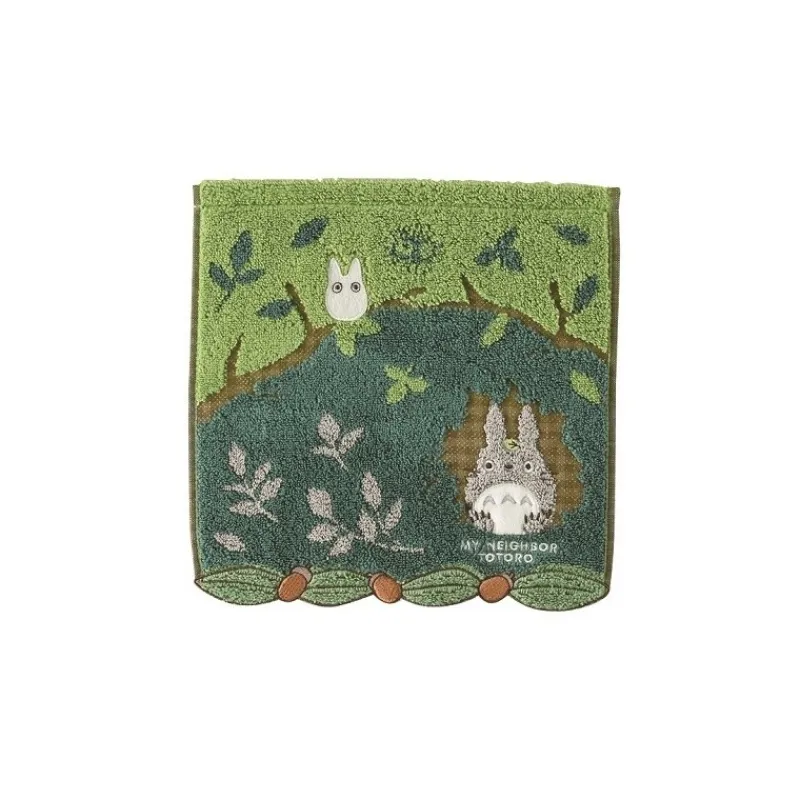 Linge De Maison|Maison Ghibli Mini Serviette Totoro cache dans les arbres 25x25cm - Mon Voisin Toto
