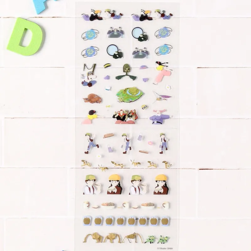 Petit Matériel|Maison Ghibli Mini stickers agenda Collection 1 - Le Château dans le ciel