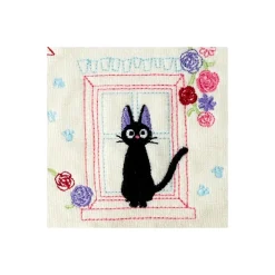 Linge De Maison|Maison Ghibli Mini-serviette Jiji à la fenêtre 25x25 - Kiki la petite sorcière