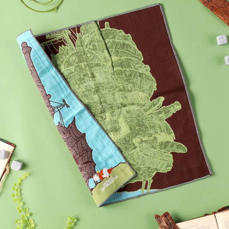 Textile|Maison Ghibli Mouchoir Imabari Château de Hauru 40x40 cm - Le Château ambulant