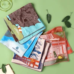 Textile|Maison Ghibli Mouchoir Imabari Laputa 40x40 cm - Le Château dans le ciel