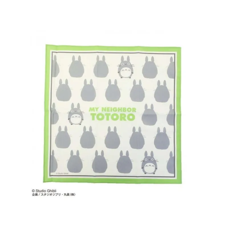 Textile|Maison Ghibli Mouchoir Silhouette Totoro Gris 43 x 43 cm - Mon VoisinTotoro