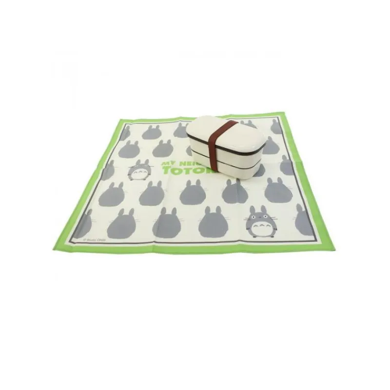 Textile|Maison Ghibli Mouchoir Silhouette Totoro Gris 43 x 43 cm - Mon VoisinTotoro