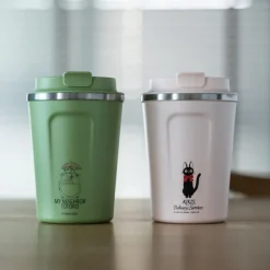 Cuisine Et Table|Maison Ghibli Mug Isotherme 350ml Vert mat - Mon Voisin Totoro