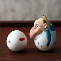 Jouets|Maison Ghibli Pack 2 Figurines Roly-poly Héron & Warawara - Le Garçon et le Héron