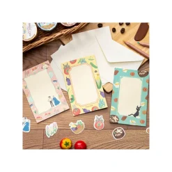 Cartes Postales Et Papier À Lettres|Maison Ghibli Papier à lettres Break Time Fleurs - Le Château ambulant