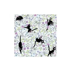 Cartes Postales Et Papier À Lettres|Maison Ghibli Papier Chiyogami Jiji & Fleurs - Kiki la petite sorcière