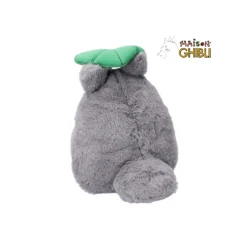 Peluches Nakayoshi|Maison Ghibli Peluche Nakayoshi Totoro Gris avec feuille - Mon Voisin Totoro