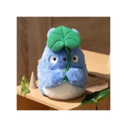 Peluches Nakayoshi|Maison Ghibli Peluche Nakayoshi Totoro Bleu avec feuille - Mon Voisin Totoro