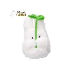 Peluches Nakayoshi|Maison Ghibli Peluche Nakayoshi Totoro Blanc avec feuille - Mon Voisin Totoro