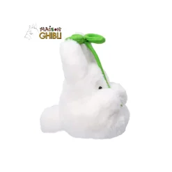 Peluches Nakayoshi|Maison Ghibli Peluche Nakayoshi Totoro Blanc avec feuille - Mon Voisin Totoro