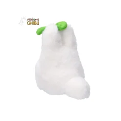 Peluches Nakayoshi|Maison Ghibli Peluche Nakayoshi Totoro Blanc avec feuille - Mon Voisin Totoro