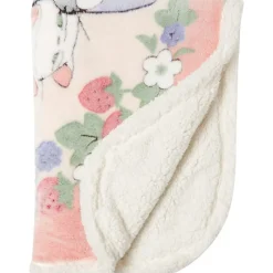 Linge De Maison|Maison Ghibli Plaid Jiji & Lily Fraises 70x100 cm - Kiki la petite sorcière