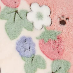 Linge De Maison|Maison Ghibli Plaid Jiji & Lily Fraises 70x100 cm - Kiki la petite sorcière