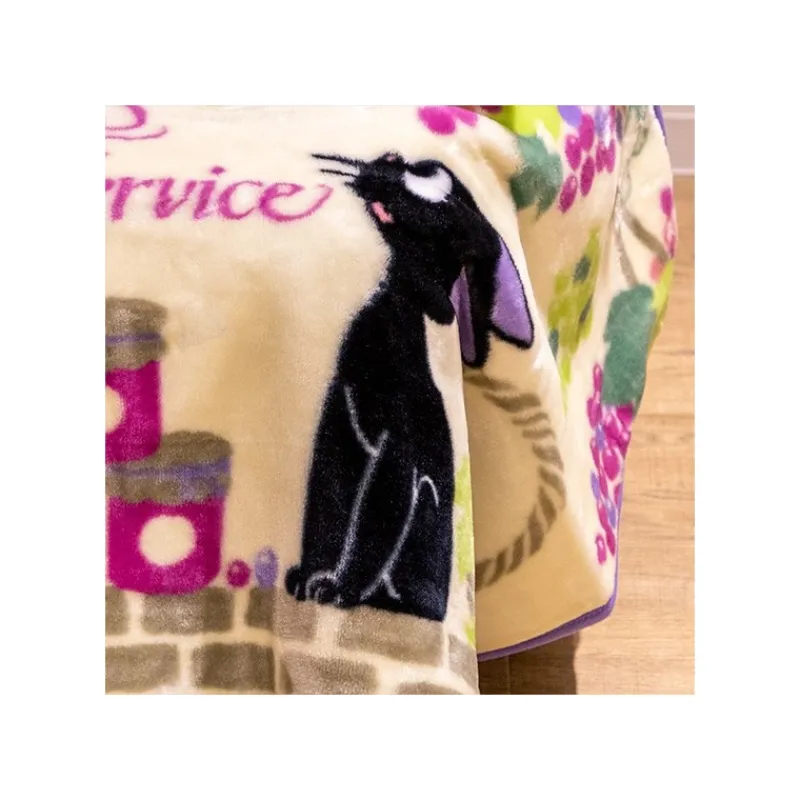 Linge De Maison|Maison Ghibli Plaid Jiji grappes de raisin 70x100 cm - Kiki la petite sorcière