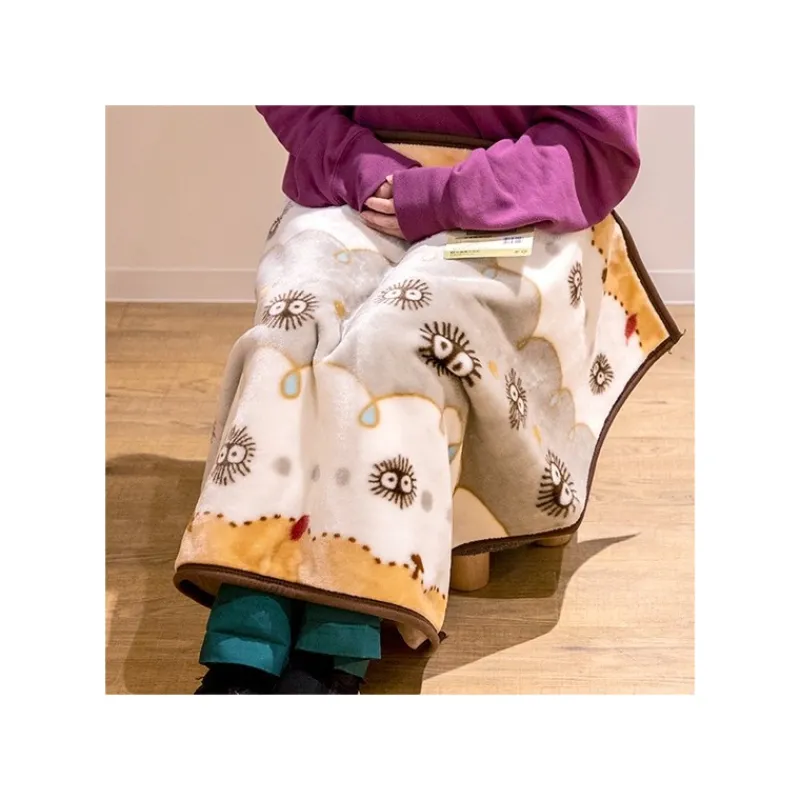 Linge De Maison|Maison Ghibli Plaid Noiraude 70x100 cm - Mon Voisin Totoro