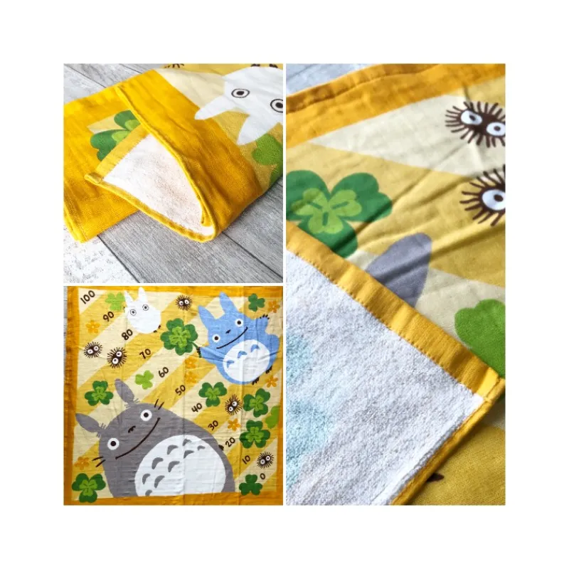 Linge De Maison|Maison Ghibli Plaid Totoro Trèfles 90x90 cm - Mon Voisin Totoro