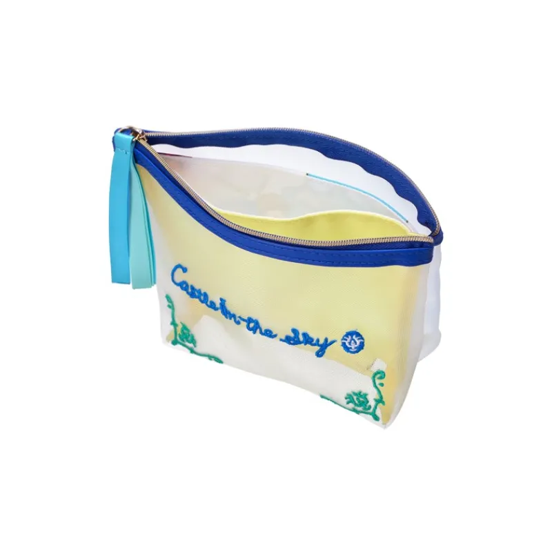 Accessoires|Maison Ghibli Pochette transparente brodée - Le Château dans le ciel