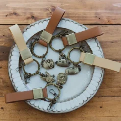 Porte-Clés|Maison Ghibli Porte Clés Cuir Marco - Porco Rosso