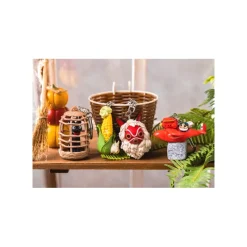 Porte-Clés|Maison Ghibli Porte-Clés Jiji en cage - Kiki la petite sorcière