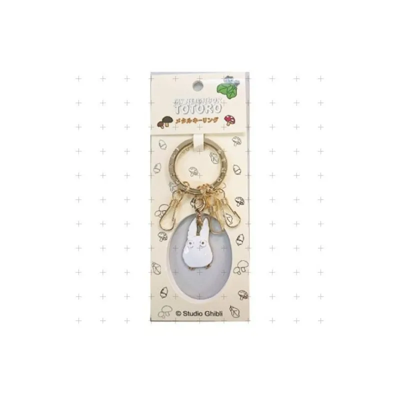 Porte-Clés|Maison Ghibli Porte-Clés Métal Totoro Blanc – Mon Voisin Totoro
