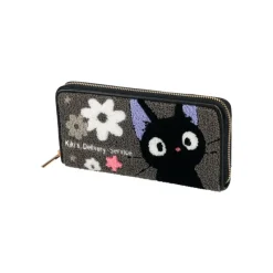 Accessoires|Maison Ghibli Portefeuille Cuir Et Tissu Kiki Fleur - Kiki la petite sorcière