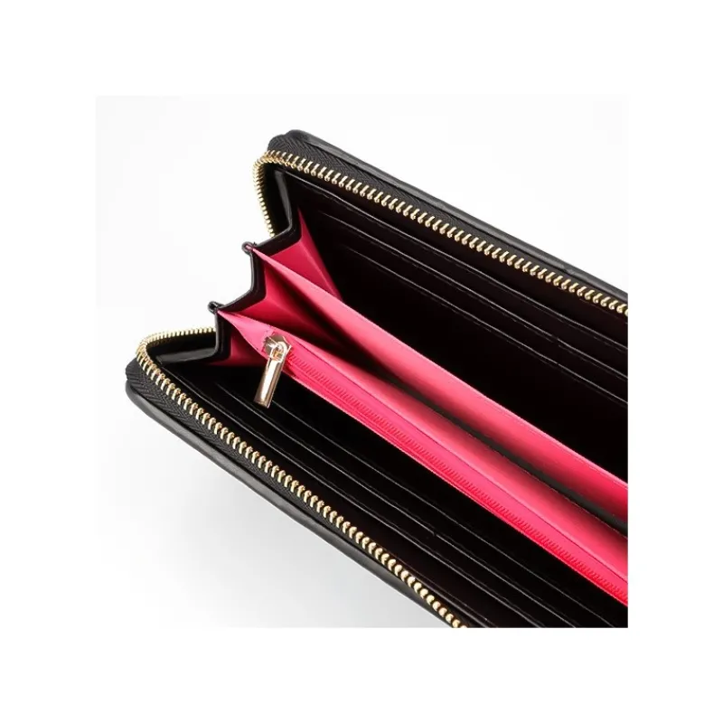 Accessoires|Maison Ghibli Portefeuille Cuir Et Tissu Kiki Fleur - Kiki la petite sorcière