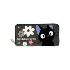 Accessoires|Maison Ghibli Portefeuille Cuir Et Tissu Kiki Fleur - Kiki la petite sorcière