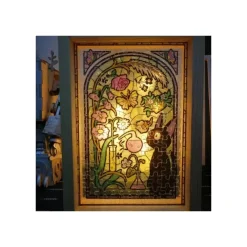 Puzzle|Maison Ghibli Puzzle Vitrail 208P Gallerie des personnages - Si tu tends l'oreille