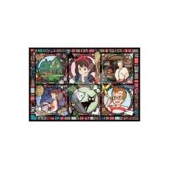 Puzzle|Maison Ghibli Puzzle Vitrail 1000P Personnages - Kiki la petite sorcière